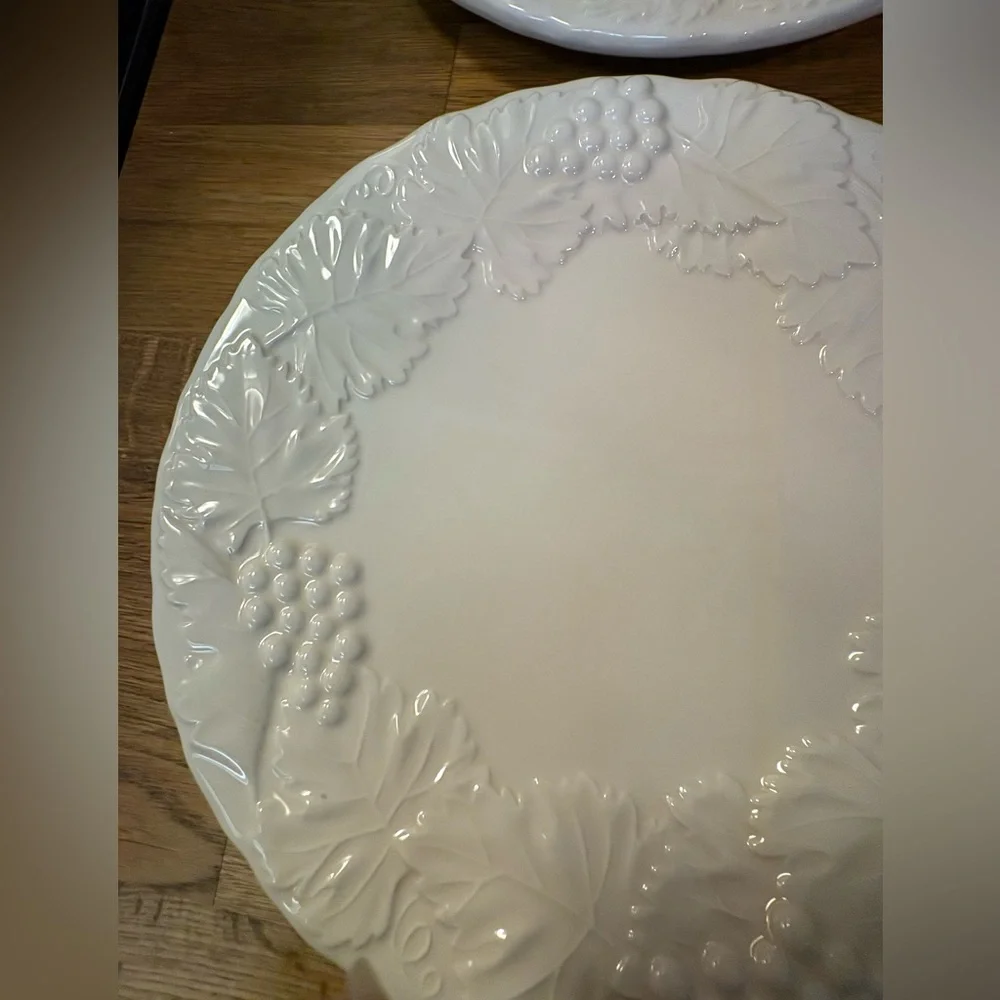 Four (4) white Williams-Sonoma Salad/Dessert plates